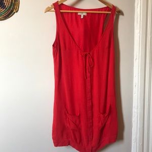 Joie Cherry Red Tank Dress